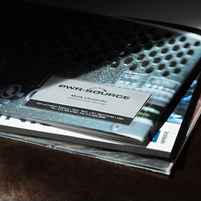 Side-Opening Self-Adhesive Business Card Pockets