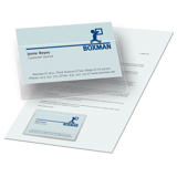Top-Loading Self-Adhesive Business Card Pockets