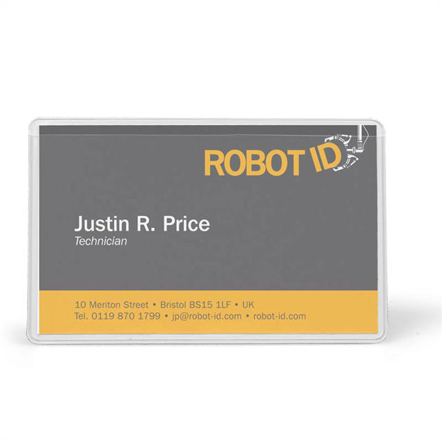 Top-Loading Self-Adhesive Business Card Pockets