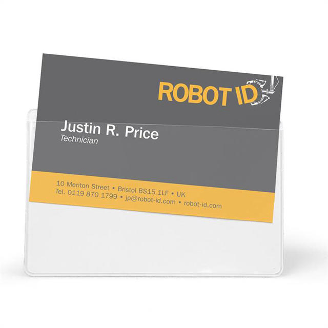 Top-Loading Self-Adhesive Business Card Pockets