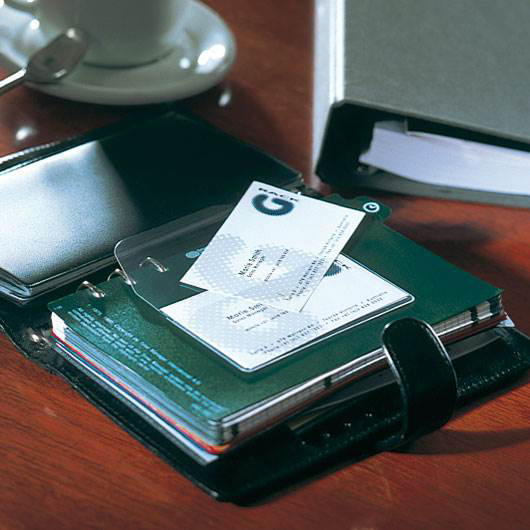 Self-Adhesive Business Card Pockets with Flap