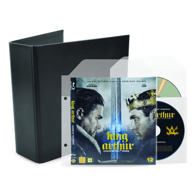 Blu-Ray Bundle, 50 Double Blu-Ray Sleeves with Felt, 2 Binders
