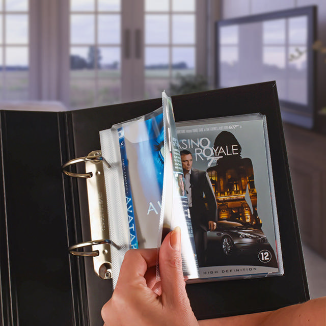 Blu-Ray Bundle - 50 Blu-Ray Sleeves + 2 Two-Ring Binders