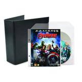 DVD Bundle - 50 Double DVD Sleeves with Felt + 2 Two-Ring Binders