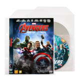 DVD Bundle - 50 Double DVD Sleeves with Felt + 2 Two-Ring Binders