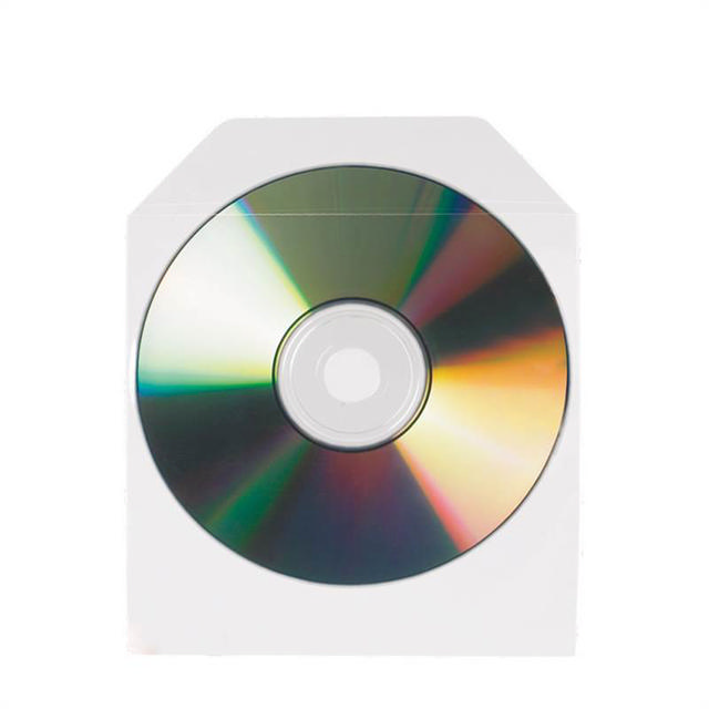 Non-adhesive CD ROM Pocket with Flap
