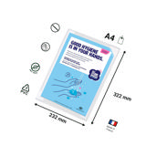 Kang Easy Clic Antimicrobial Signage Pockets Repositionable Adhesive, A4 Size