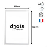 Kang Antimicrobial Self-Adhesive Signage Pockets, Repositionable, A4 Size