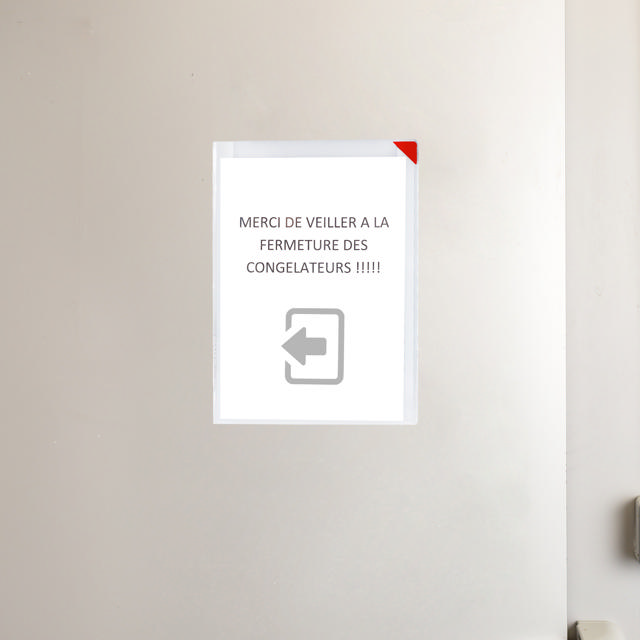 Kang Easy Clic Subzero Signage Pockets, Permanent Adhesive, A4 Size