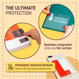 Self-adhesive Poly Pocket, Top Opening, 5'' x 8'' 