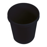 Trash can, black, 4.75-gallon capacity