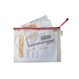 Zipper Storage Bags - A4 Size - Red