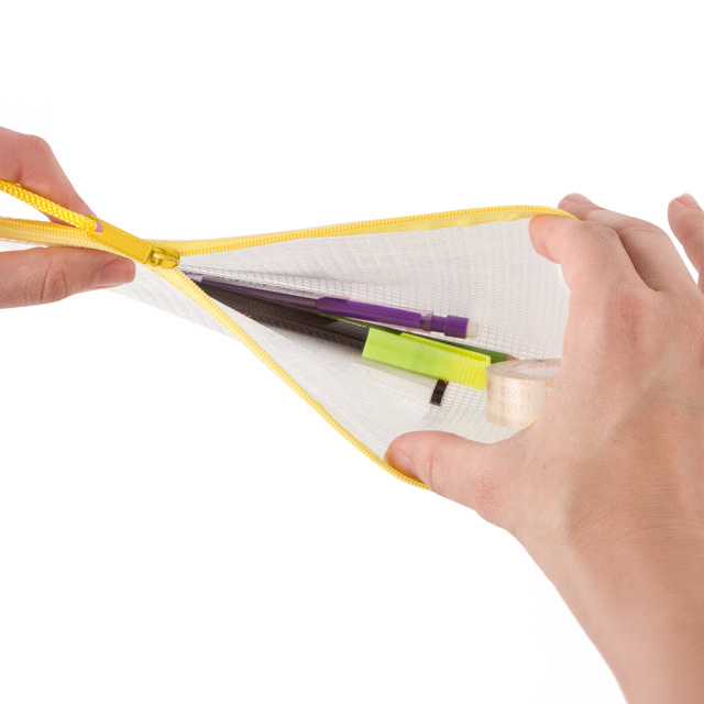 Zipper Storage Bags - A4 Size - Yellow
