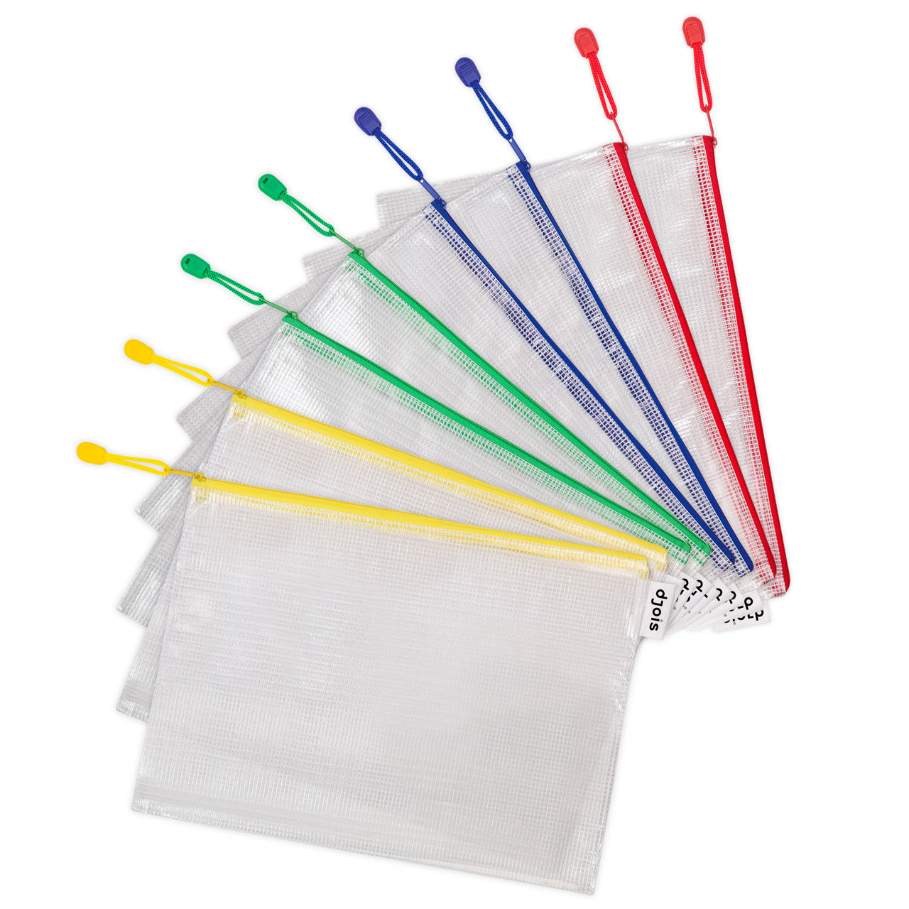 Zipper Storage Bags - A4 Size - Assorted