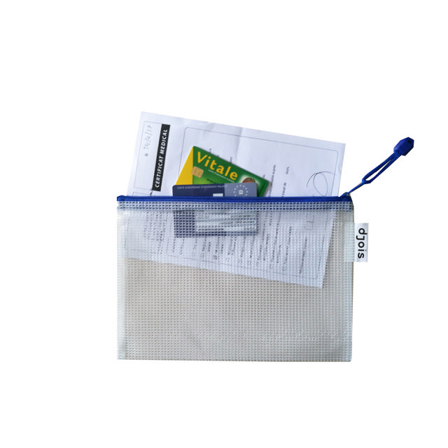 Zipper Storage Bags - A5 Size - Blue