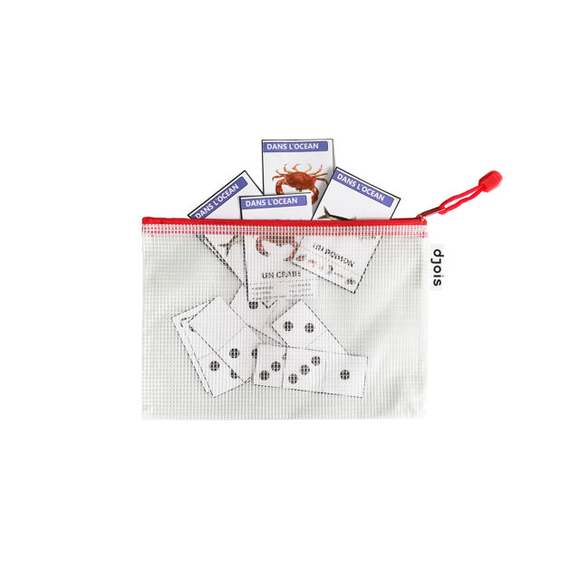 Zipper Storage Bags - A5 - Red