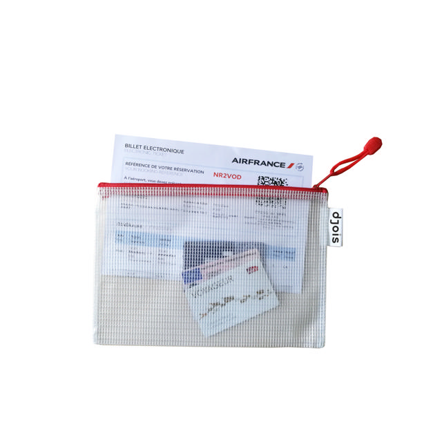 Zipper Storage Bags - A5 - Red