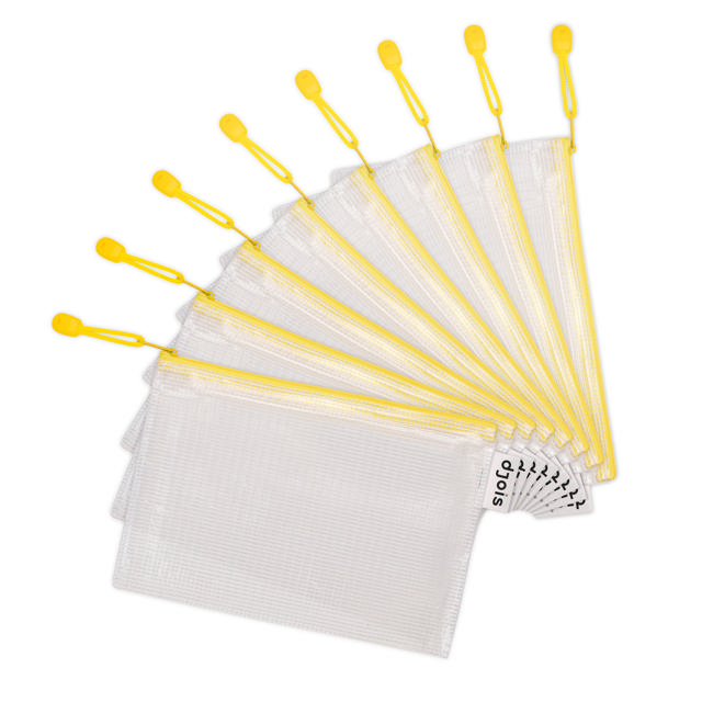 Zipper Storage Bags - A5 -Yellow