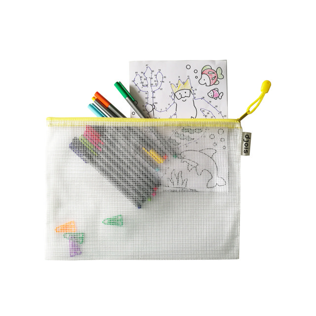 Zipper Storage Bags - A5 -Yellow