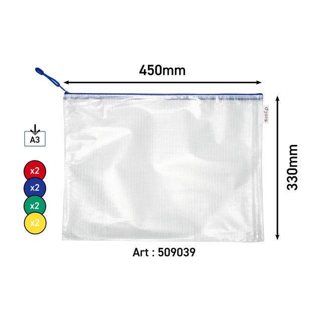 Zipper Storage Bag - A3 Size