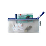 Zipper Storage Bags - Checkbook Size - Blue