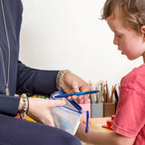 Zipper Storage Bags - Checkbook Size - Blue