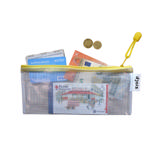Zipper Storage Bags - Checkbook Size - Yellow