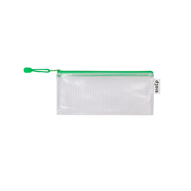 Zipper Storage Bags - Checkbook Size - Green