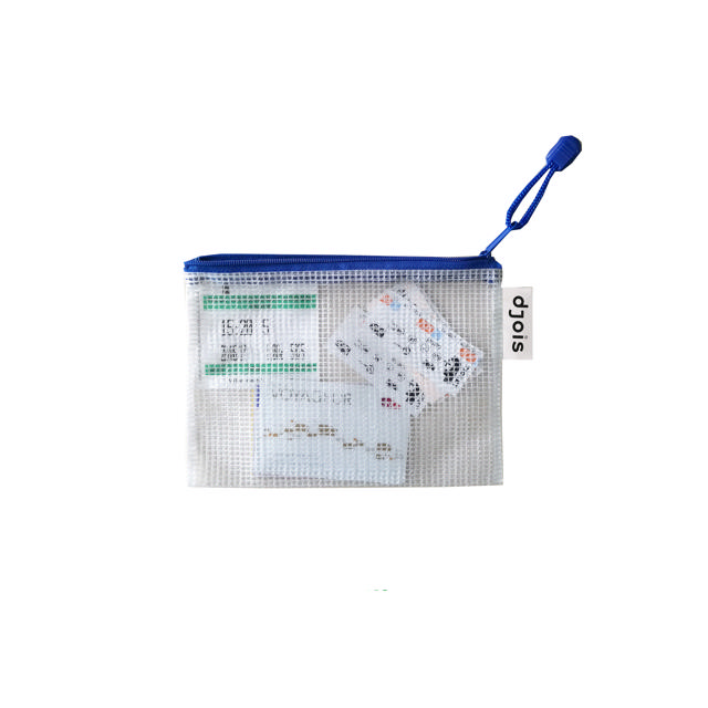 Zipper Storage Bags, A6, Blue