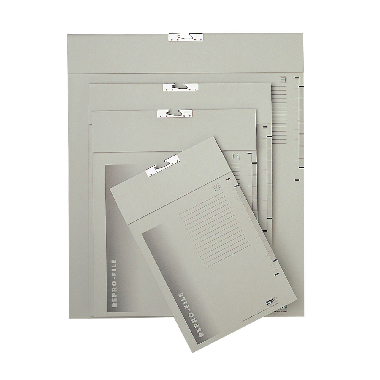 Repro-file, 2 pockets, 255 x 390 mm, Grey