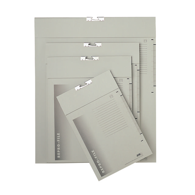 Repro-file, 2 pockets, 255 x 390 mm, Grey