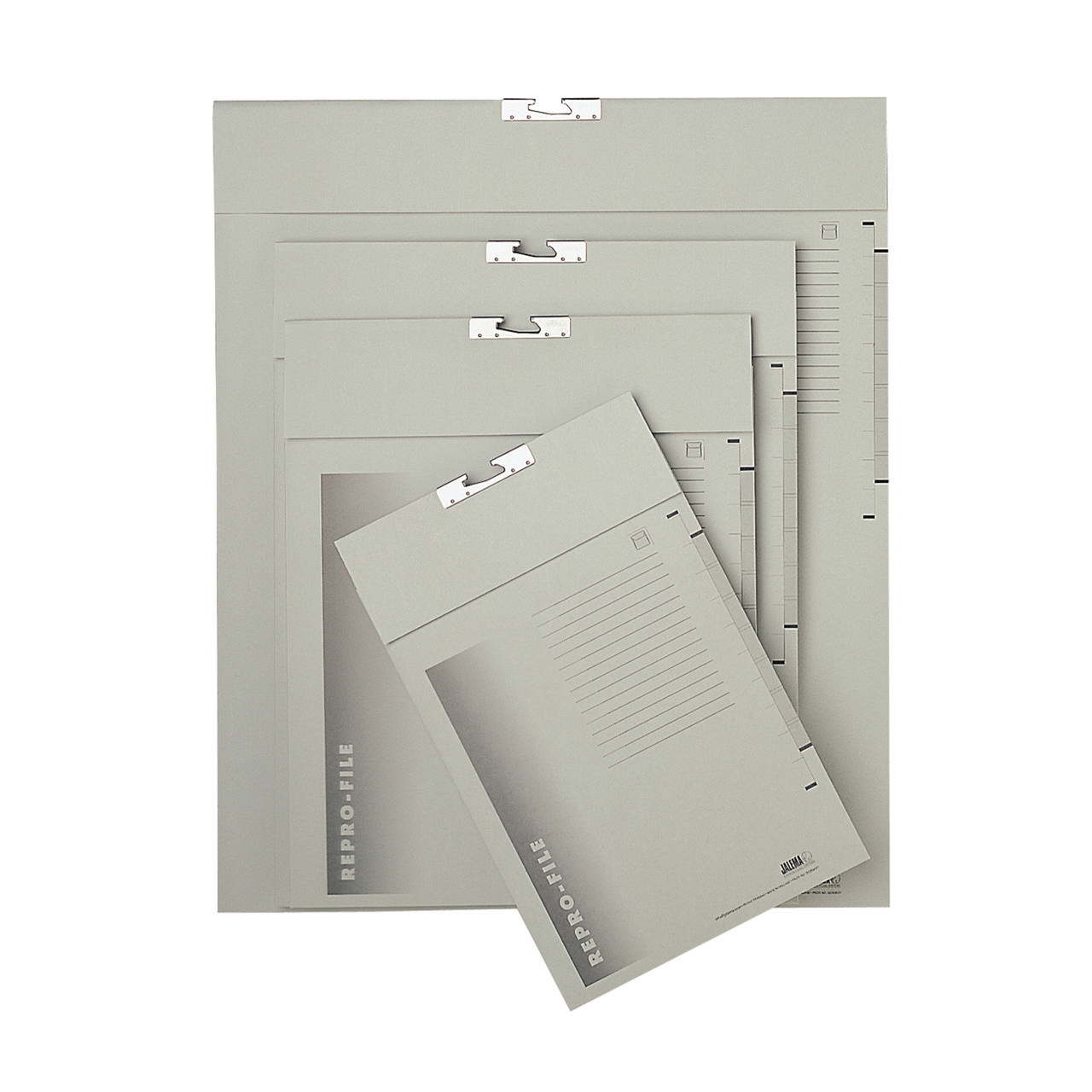 Repro-file; 2 pockets, 420 x 520 mm, Grey