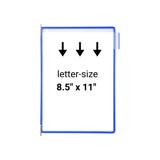 Tarifold Desktop Reference System - 10 Blue Pockets, Letter-Size