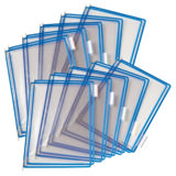 Tarifold Desktop Reference & Display System - 20 Blue Pockets, Letter-Size