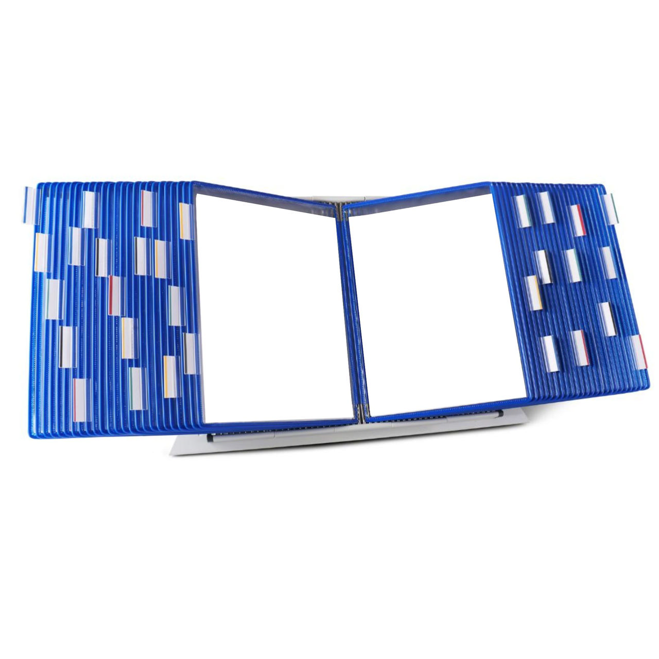 Tarifold Desktop Reference & Display System - 50 Blue Pockets, Letter-Size
