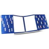 Tarifold Desktop Reference & Display System - 60 Blue Pockets, Letter-Size