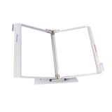 Tarifold Desktop Reference & Display System - 10 White Pockets, Letter-Size