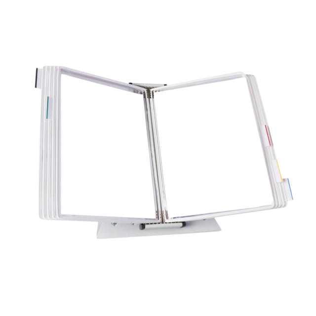 Tarifold Desktop Reference & Display System - 10 White Pockets, Letter-Size