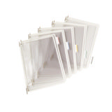 Tarifold Desktop Reference & Display System - 10 White Pockets, Letter-Size