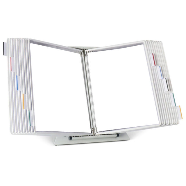 Tarifold Desktop Reference & Display System - 20 White Pockets, Letter-Size