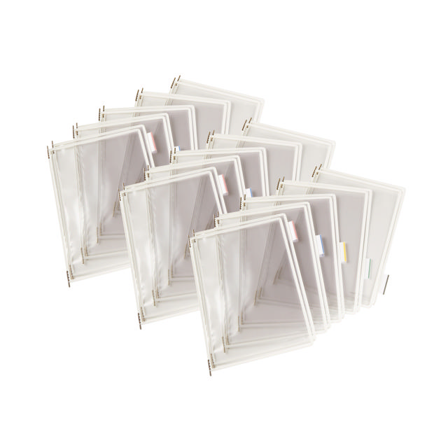 Tarifold Desktop Reference & Display System – 30 White Pockets, Letter-Size