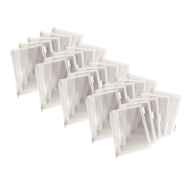 Tarifold Desktop Reference & Display System – 50 White Pockets, Letter-Size