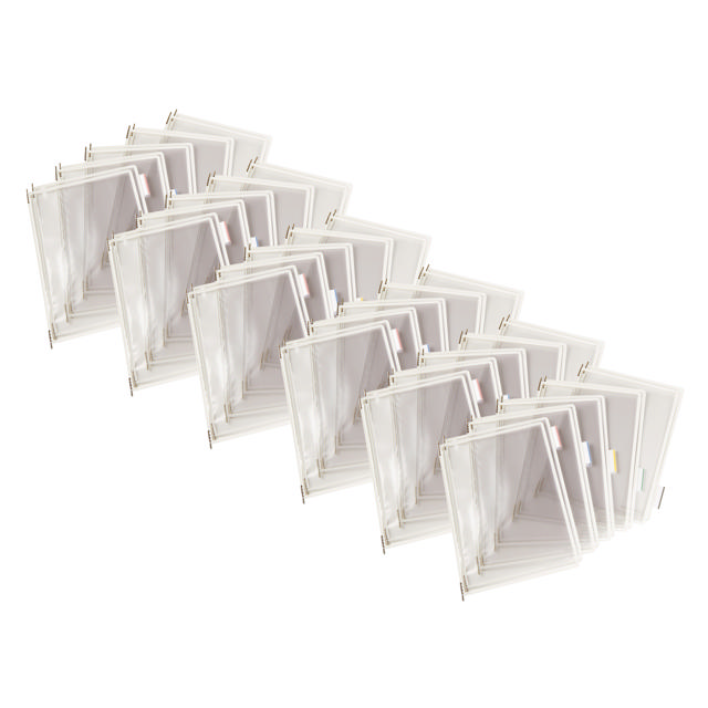 Tarifold Desktop Reference & Display System – 60 White Pockets, Letter-Size
