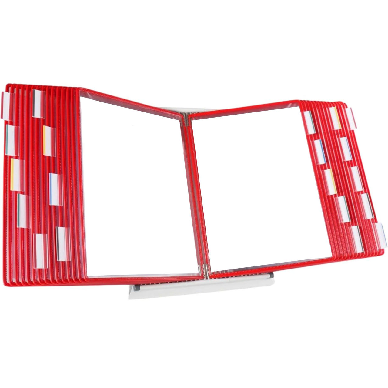 Tarifold Desktop Reference & Display System - 30 Red Pockets, Letter-Size