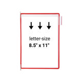 Tarifold Desktop Reference & Display System - 40 Red Pockets, Letter-Size