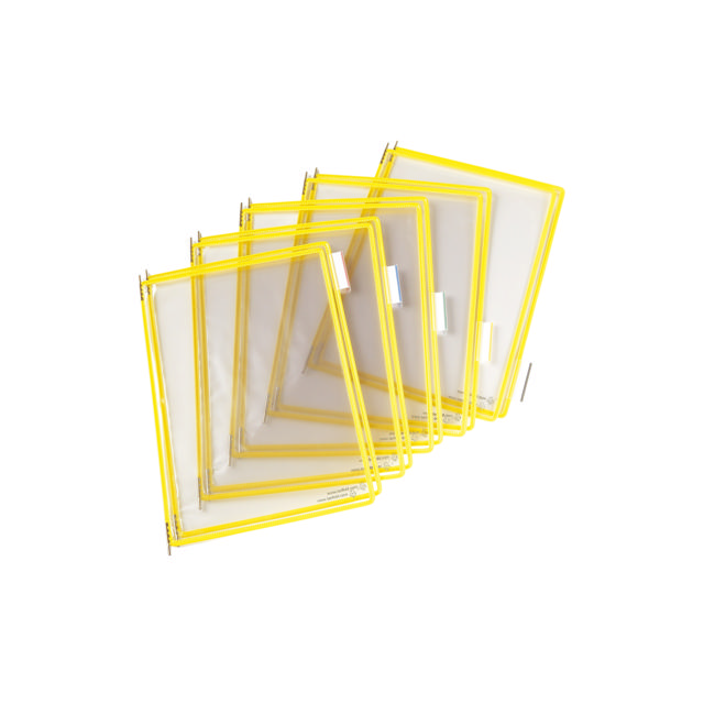 Tarifold Desktop Reference & Display System - 10 Yellow Pockets, Letter-Size
