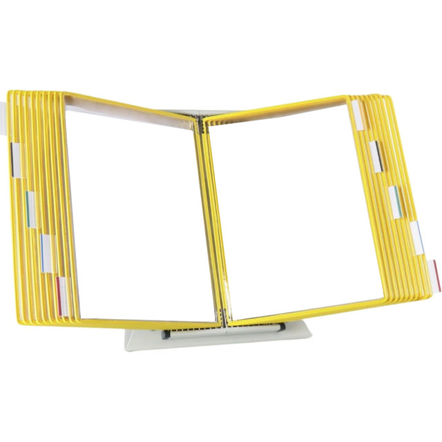 Tarifold Desktop Reference & Display System - 20 Yellow Pockets, Letter-Size