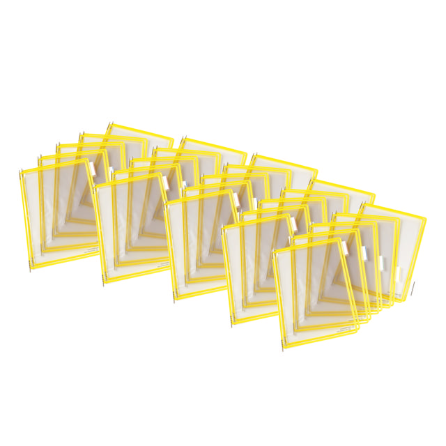 Tarifold Desktop Reference & Display System – 50 Yellow Pockets, Letter-Size