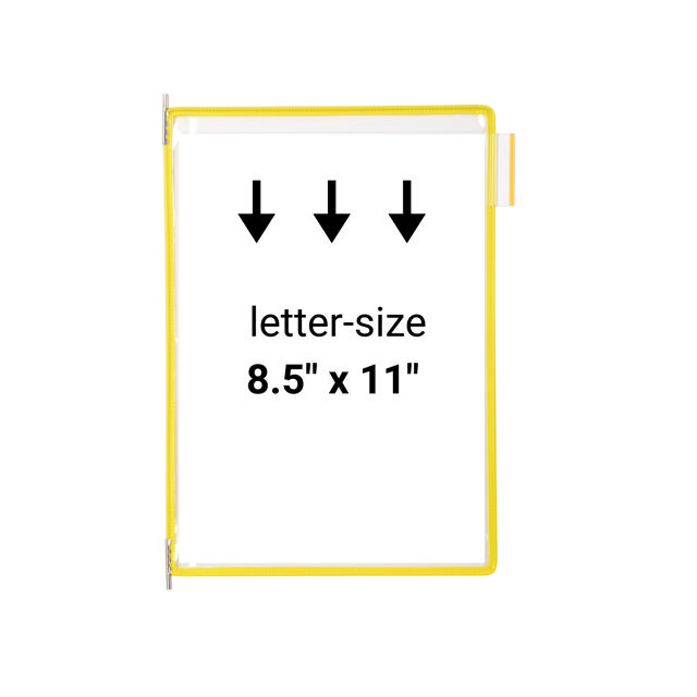 Tarifold Desktop Reference & Display System – 60 Yellow Pockets, Letter-Size