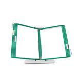 Tarifold Desktop Reference & Display System - 10 Green Pockets, Letter-Size